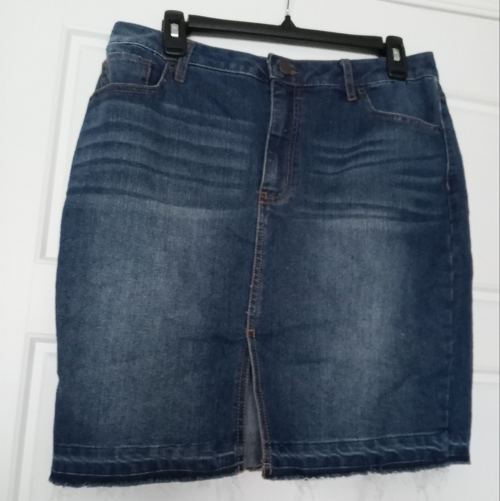 Faded Glory denim jean skirt size 12
